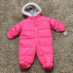 Carter's Pink Polka Dot Footie